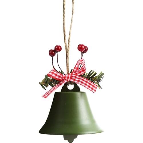 PC Christmas Bell Red White Green Metal Jingle Bells Christmas Tree Hanging Pendant Ornament Christmas Decoration For Stunning
