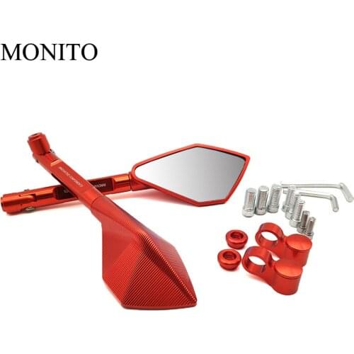 Full CNC Aluminum Motorcycle Mirrors Rearview Blind Spot Side Mirror For honda CBR 600 F2,F3,F4,F4i CBR600RR CBR600 CBR750 RR