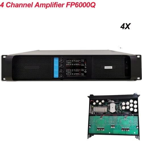 4Pcs/Lot Professional DJ Disco 4 Channel Amplifier FP6000Q Sound Aound Power Amplifier 4x700Watts PA Speakers Lab Gruppen