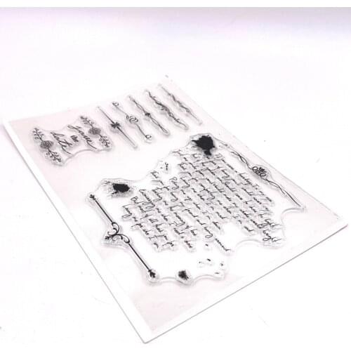 KLJUYP Background Clear Stamps Scrapbook Paper Craft Clear stamp scrapbooking 04055