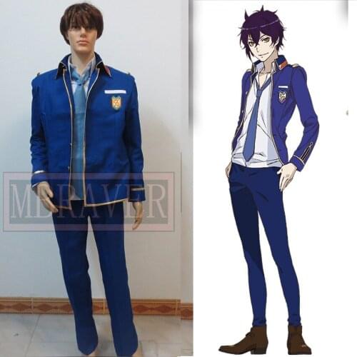 Dance with Devils Shiki Natsumezaka blue uniform cosplay costume any size