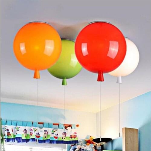 Modern Novelty Color Balloon Ceiling Lamp Acrylic Globe Ball Lampshade Children Room Lamp Living bedroom lighting
