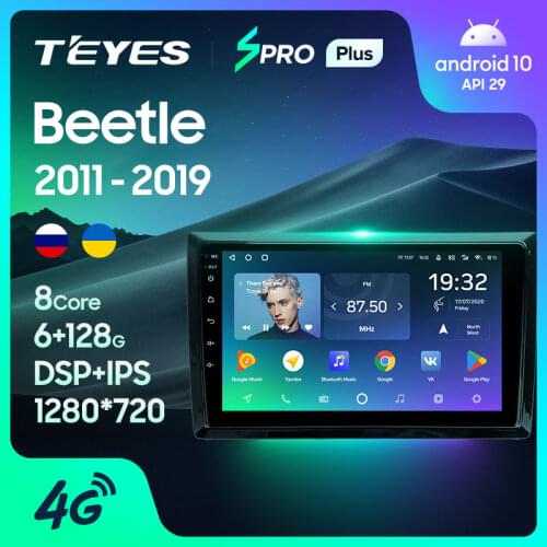 TEYES SPRO Plus For Volkswagen Beetle A5 2011 - 2019 Car Radio Multimedia Video Player Navigation GPS Android 10 No 2din 2 din dvd