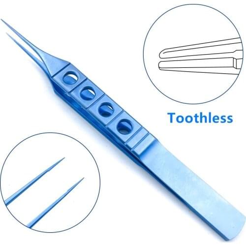 Titanium Straight Tying Forcep 115mm 85mm ophthalmic eye surgical instrument