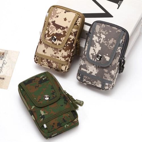 Military Waist 6.5 Inch Phone Bag Molle Pouch Tactical Belt Waist Pack Outdoor Travel Purse Packet EDC Bag Hunting Accessories