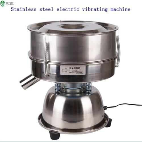 High-quality stainless steel electric vibrating machine with a stainless steel screen