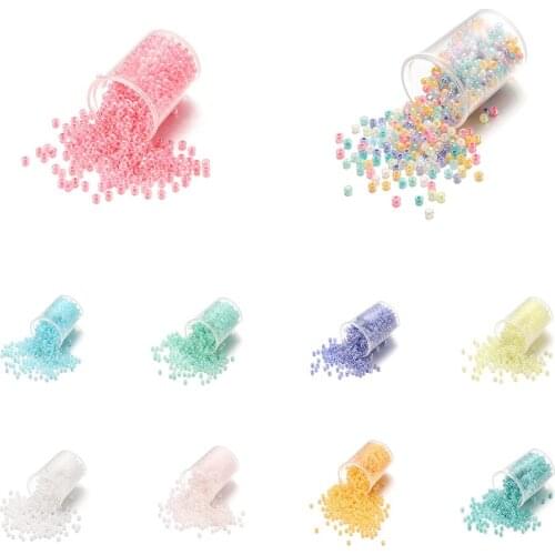 1800pcs 2mm Glass Candy Cream Color Czech Small Round Seed Spacer Beads For DIY Bracelet Handicraft Jewelry Making Accessories