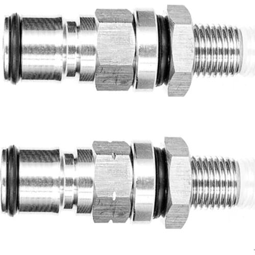 19/32-18inch UNF Ball Lock Post 1/4 Inch Thread Bulkhead Assembly BSP Hex Nipple Ball Lock Post Adapter Brewing Beer