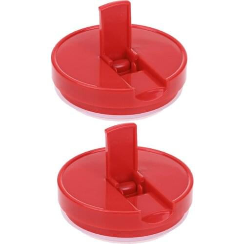 2 BPA-Free Mason Jar Plastic Airtight Flip Handle Lids High Borosilicate Glass Bottle Covers Leakproof Food Storage Canning Caps