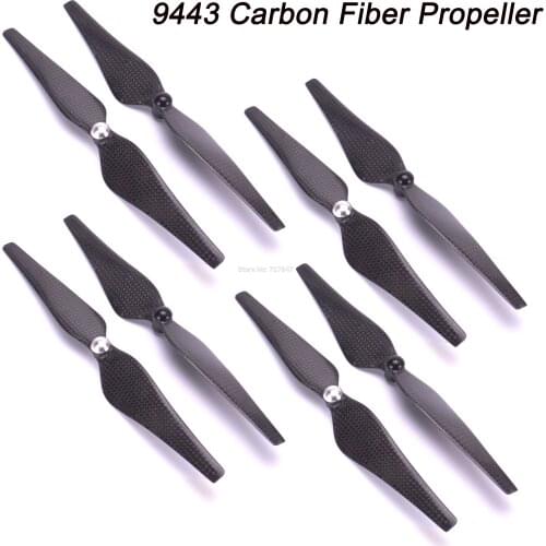 2pcs / 4pcs / 8pcs 9443 CF Carbon Fiber Propeller Self-locking Prop CW/CCW for F450 S500 Quadcopter Frame