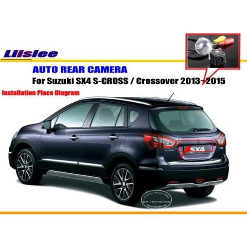 Car Rear View Camera For Suzuki SX4 S-CROSS / Crossover 2013 2014 2015 Reverse Parking Camera HD License Plate Lamp OEM
