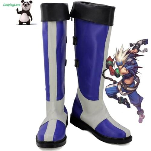 CosplayLove DNF Dungeon & Fighter Male Slayer Gwigeomsa Ghost Knight Cosplay Shoes Long Boots Leather Hand Custom Made