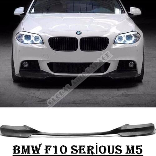 For Bmw F10 Front Bumper Attachment Lip 2010-2020 Piano Glossy Black Splitter Diffuser Universal Spoiler Bumper