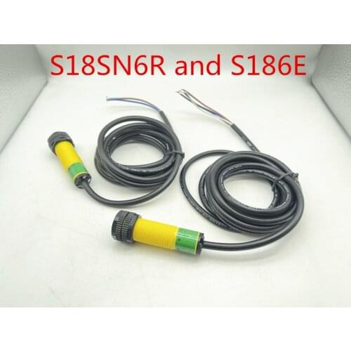 S18SN6R + S186E Photoelectric Switch Sensor 100% New Original