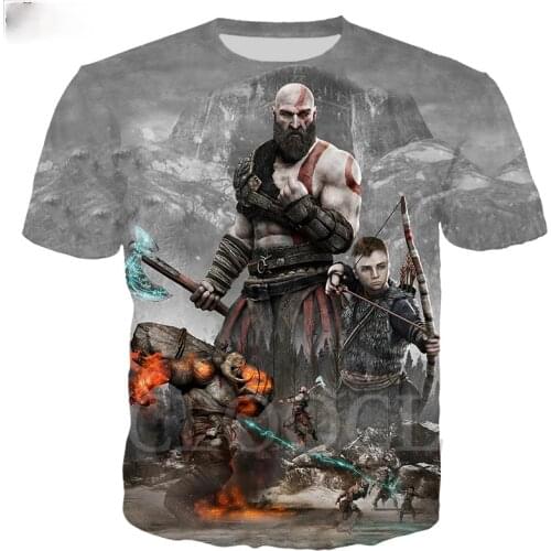 Games God of War T Shirt Womens Mens 3D Print Tee