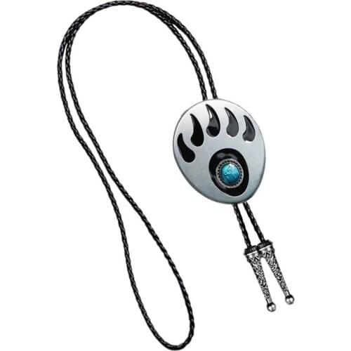 Rock Punk Bears Paw Cowboy Bolo Ties Rodeo Necktie
