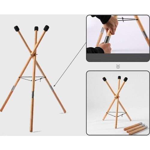Hluru Beech Wooden stand Steel tongue Drum bracket Musical instrument Handpan Hand disc Universal Solid Performance Accessorie
