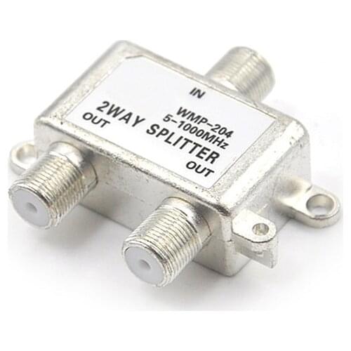 1PC 2Way Port TV Signal Satellite Sat Coaxial Diplexer Combiner Splitter Combiner Cable Switcher 5-1000 MHz F Connector Splitter