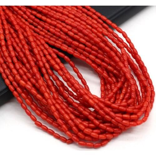 Wholesale Coral Beads Classic Red Smooth Pupa Beads for Jewelry Making Bracelet DIY Necklace Accessories 36cm Mothers Gift