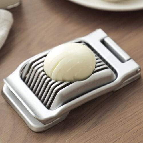 Aluminum Alloy Egg Cutter Kitchen Multi-function Preserved Egg Splitter and Slicer Tool
