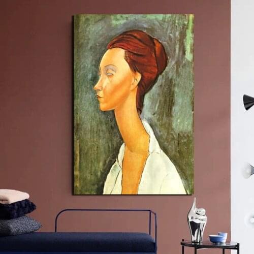 Modigliani Lunia Czechowska Wall Art Canvas Painting Posters Prints Modern Painting Wall Picture For Living Room Home Decoration
