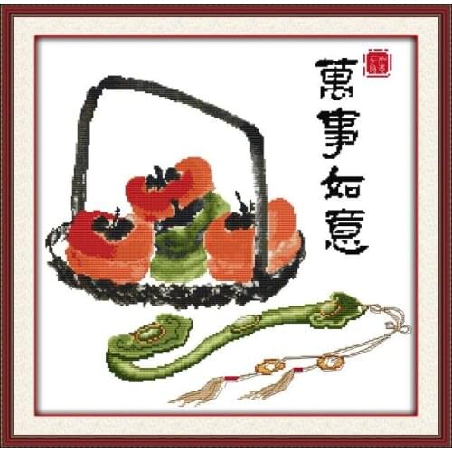 Everything goes well cross stitch kit aida 14ct 11ct count print canvas stitches embroidery DIY handmade needlework