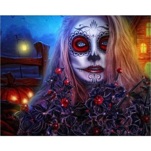 New Arrivals 5D DIY Full Round Diamond Painting Witch 3D Embroidery Cross Stitch Rhinestone Mosaic Home Decor Gift Yc1060