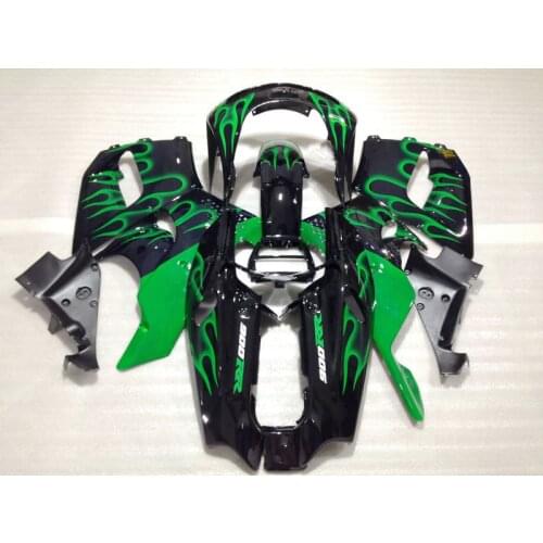 Green flame motorcycle CBR 893 fairings kit Custom free ABS factory fairing parts for H CBR900RR 96 97 CBR 893RR 1996 1997