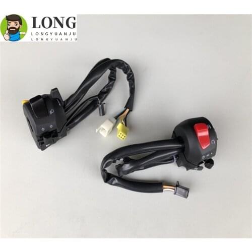 Motorcycle Handlebar Control Switches Kill Start Turn Signal Switch Button With Wiring Harness For Suzuki GZ125HS