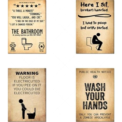 Hand washing, amazing experience, interesting bathroom art, husband’s gift, bathroom commentary, interesting bathroom poster dec