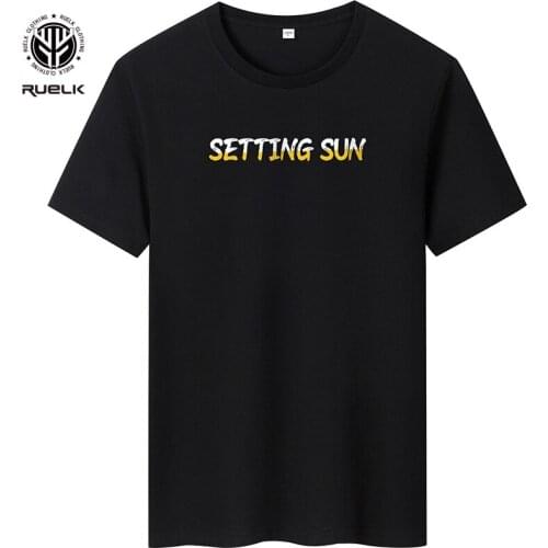 RUELK 2021 Summer T-shirt Cool Fashion Summer Men And Women Casual Letter Printing T-shirt Short-sleeved T-shirt All-match Top