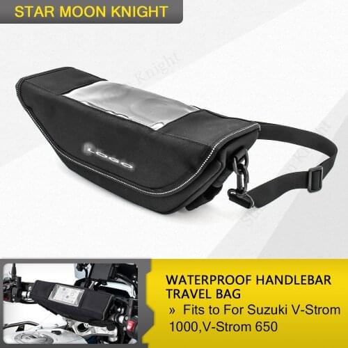 Handlebar Waterproof Bag Travel Bag storage bag For Suzuki V-Strom 1000 V-Strom 650 V strom Vstrom