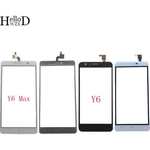 Mobile Touch Screen For Doogee Y6 Y6C Y6 Piano Y6 Max Touch Screen Digitizer Panel TouchScreen Lens Sensor Front Glass 3M Glue