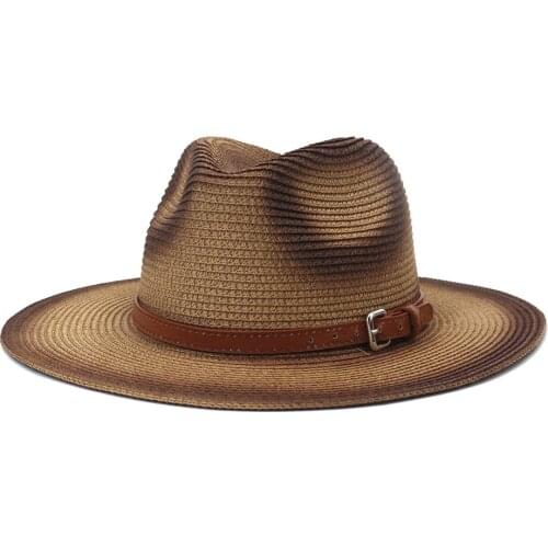 Sun Hat for Women Summer New Fashion Spray Paint Beach Hat New Outdoor Beach Sun Shade Jazz Straw Hat Straw Hat HZ46