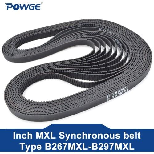 POWGE MXL Timing belt B265 B270 B275 B276 B280 Width 6.35mm 025 Teeth 265 270 275 276 280 Synchronous belt B270MXL B280MXL