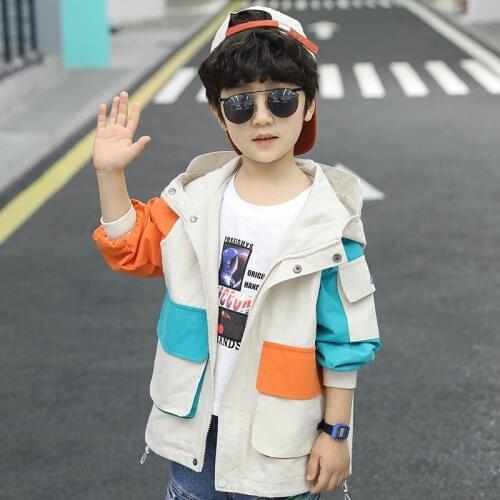 Lasted Spring Autumn Coat Outerwear Top Children Clothes Kids Costume Teenage School Boy Clothing High Quality