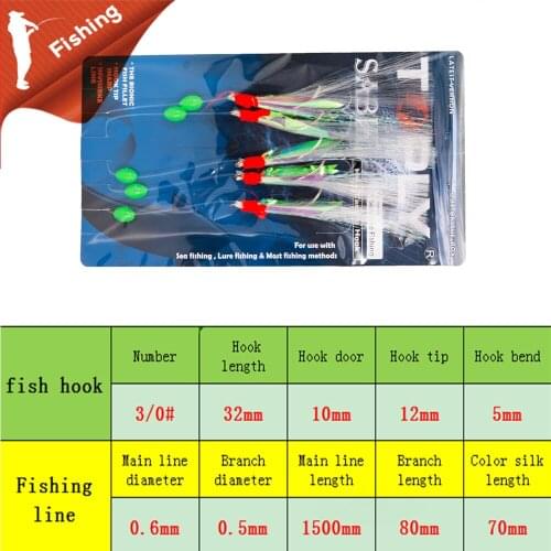 2Set High Quality Mackerel Feathers Bass Cod Lure Sea Fishing Hook Treble Bait Fishing Wire Mackerel Barbed HooK