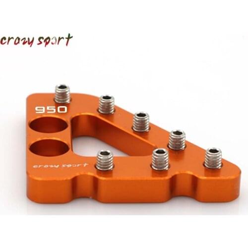 Rear Brake Pedal Step Plate Tip For KTM 690 SMC 990 Supermoto 950 ADVENTURE Enduro DUKE SMT Exlarge pedals Motorcylce