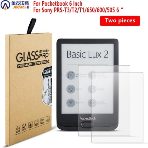 Tempered Glass for Pocketbook 616/624/614/622/626 Screen Protector for Sony PRS T3 T2 T1 6" Protective Guard Film for PB606 2020