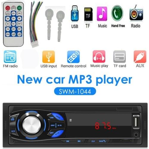 1 set 12V 45W Car Auto Radio Stereo MP3 Player MP3/USB/SD/FM In-dash Audio Head Unit Remote Control Parts Accessories