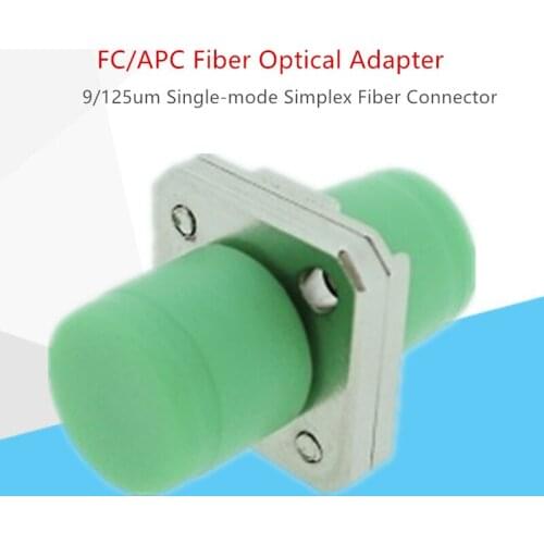 10pieces/lot FTTH Fiber Optical Adapter FC/APC Single-mode Simplex Fiber flange 9/125um FC/Female-FC/Female APC Connector