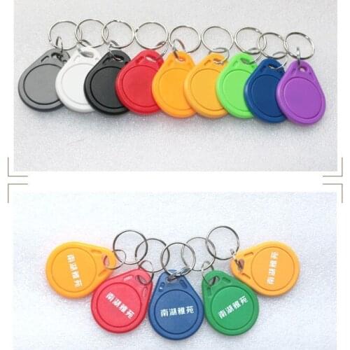 100PCS/LOT)13.56mhz RFID Number3 Keys Keyfob M1 S50 NFC Tags For Sony