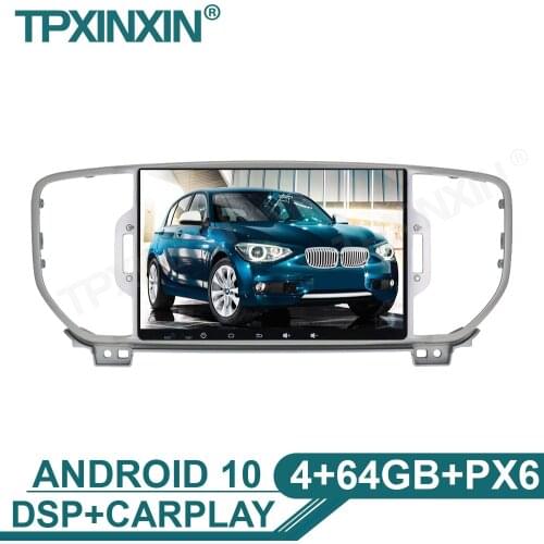 4+64G For KIA Sportage 2016-2018 Car GPS Navigation Multimedia Player Tape Recorder Head Unit Radio IPS Screen Carplay