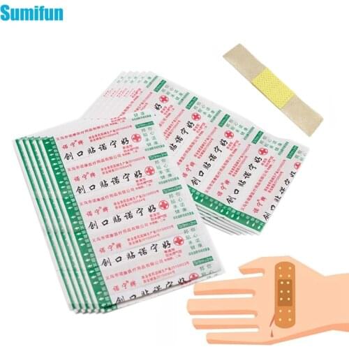 Sumifun 50-100pcs First Aid Bandage Hemostasis Patch Heel Cushion Adhesive Plaster Band Aid Wound Dressings Sterile Sticker