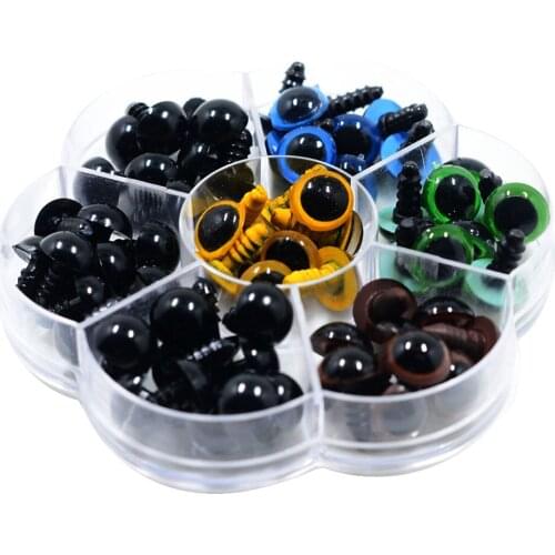 56 Pieces Plastic Safety Eyes Toy for Bears Doll Animals Making Craft DIY Supplies
