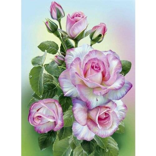 Diamond painting full 5d diy square/round-Pink flower-diamond embroidery mosaic sale handcraft work Home Decoration