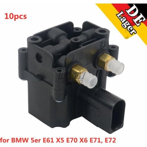 AP03 10pcs Air Compressor Solenoid Valve Block For BMW 5er E61 Estate 37206789937