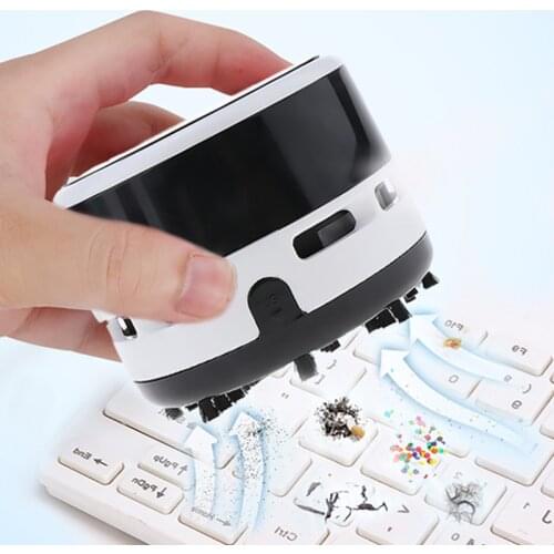 Mini Crumb Vacuum Cleaner Dust Cleaning Office Desk Home Table Sweeper Car Desktop Wireless Vacuum Cleaner Tools Car Accessorie