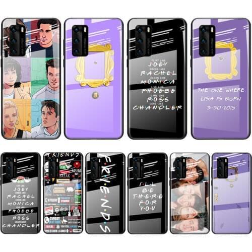 Tempered Glass Cover Friends TV series For Huawei Y6 Y7 Y9 Y5P Y6P Y8S Y8P Y9A P Smart Z 2019 2020 2021 Phone Case