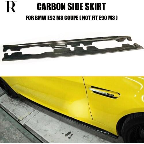 M3 Carbon Fiber Side Bumper Skirt for BMW E92 M3 Coupe E93 M3 Convertible ( can't fit E90 4 Door ) 2007 - 2013